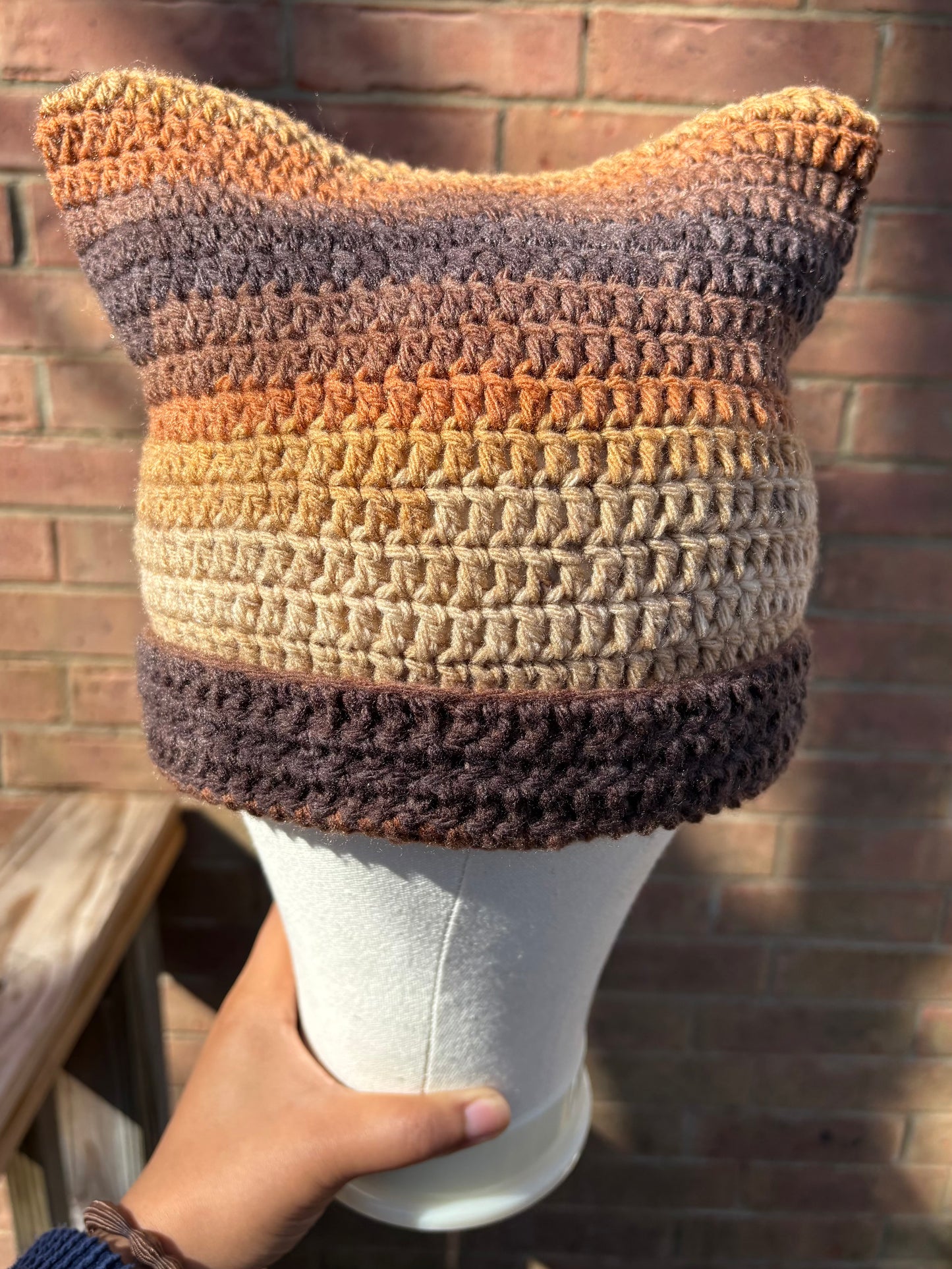 Espresso Cat Ear Beanie