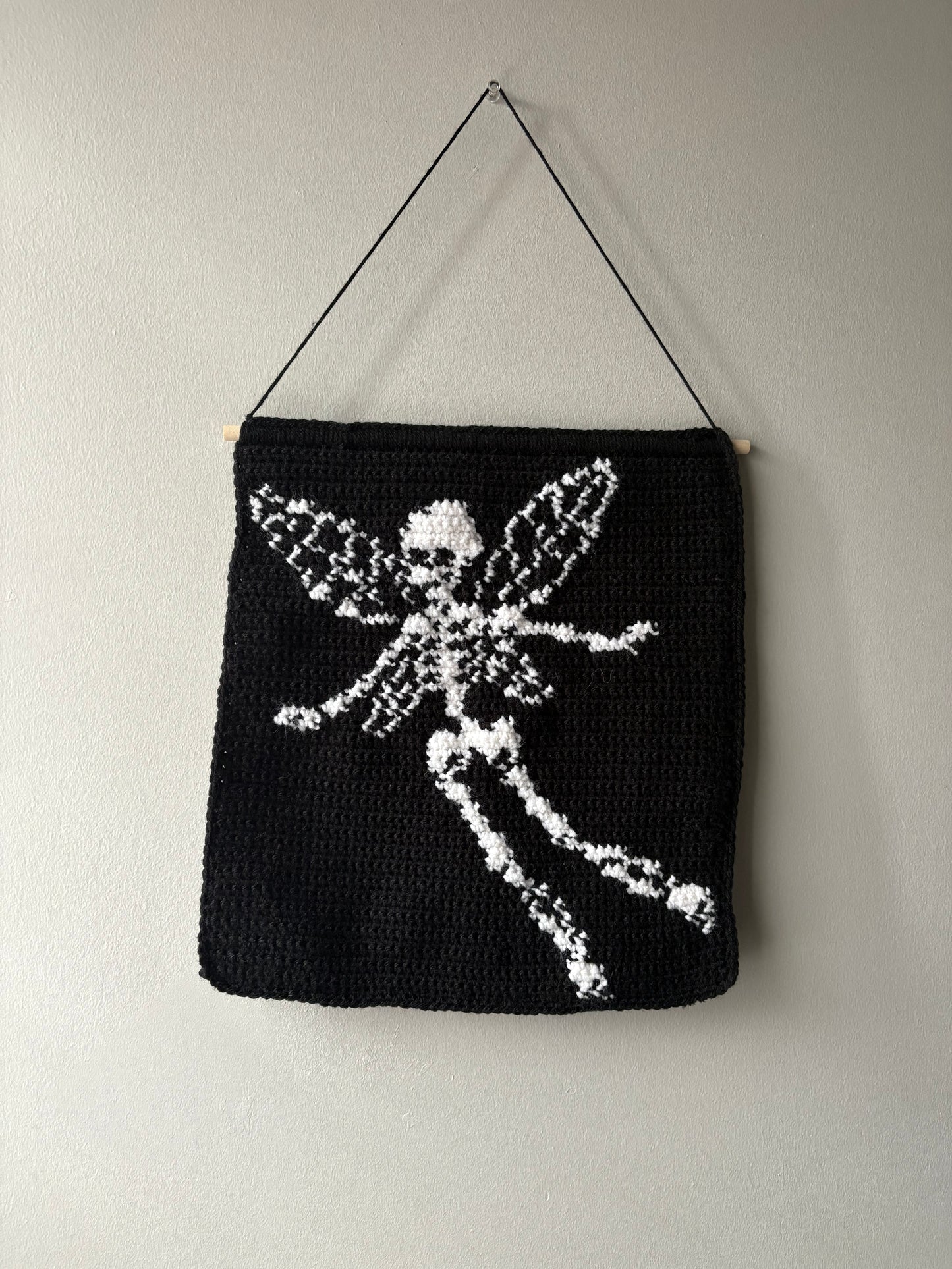 Skeleton Fairy Crochet Tapestry