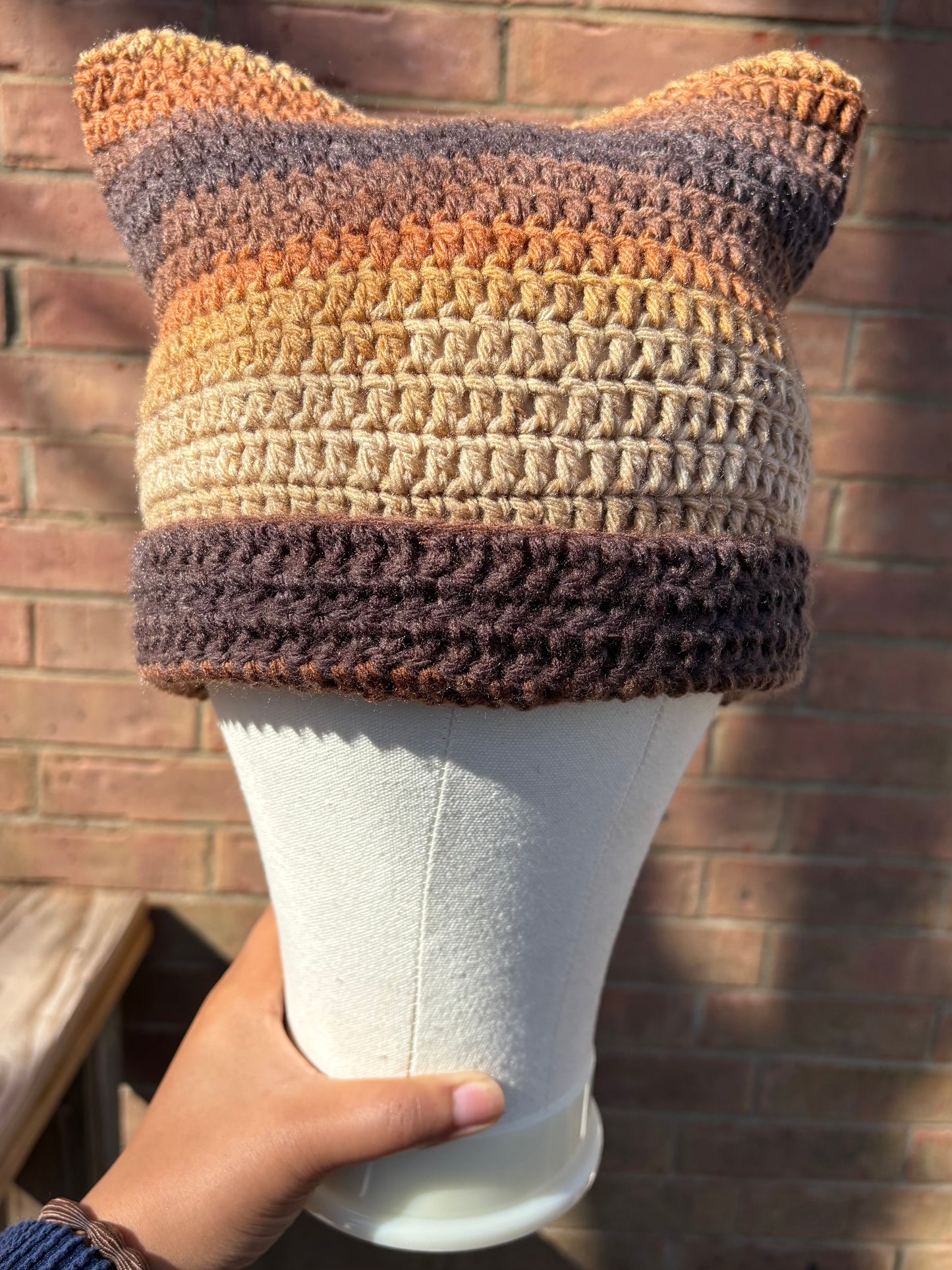 Espresso Cat Ear Beanie