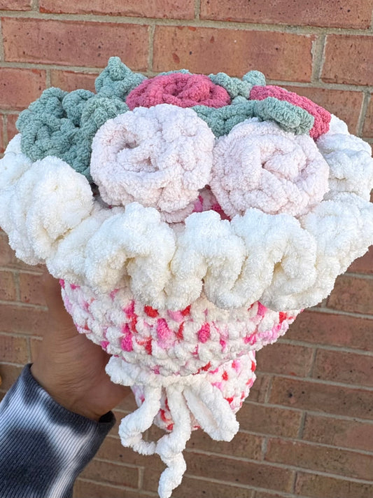 Be Mine Plushie Rose Bouquet