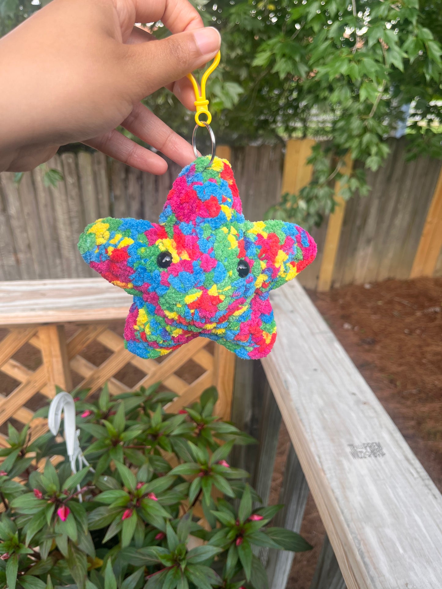 Rainbow Star Keychain