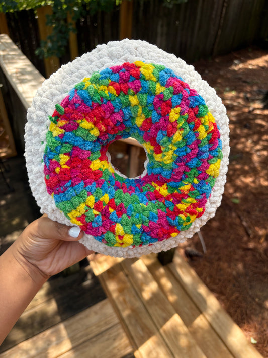 Rainbow Donut Plushie