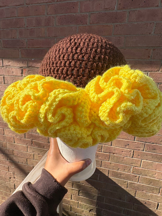 Sunflower Ruffle Hat