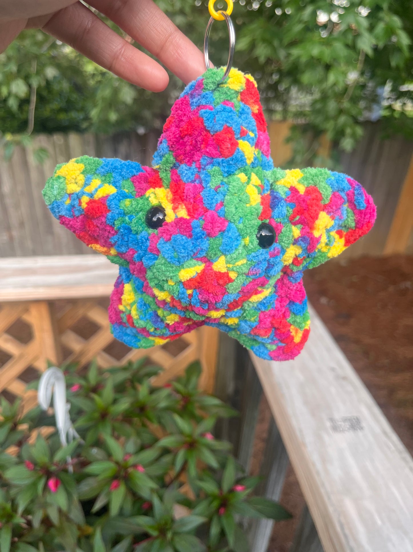 Rainbow Star Keychain