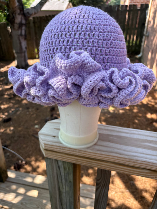 Lavender Ruffle Hat