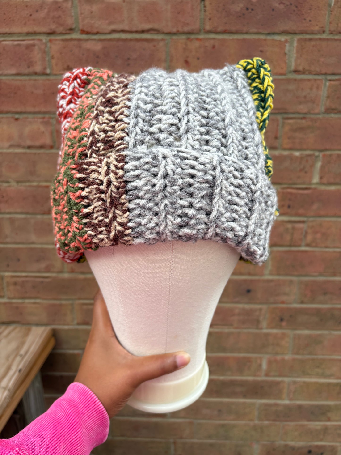 Kirby Ripple Cat Ear Beanie