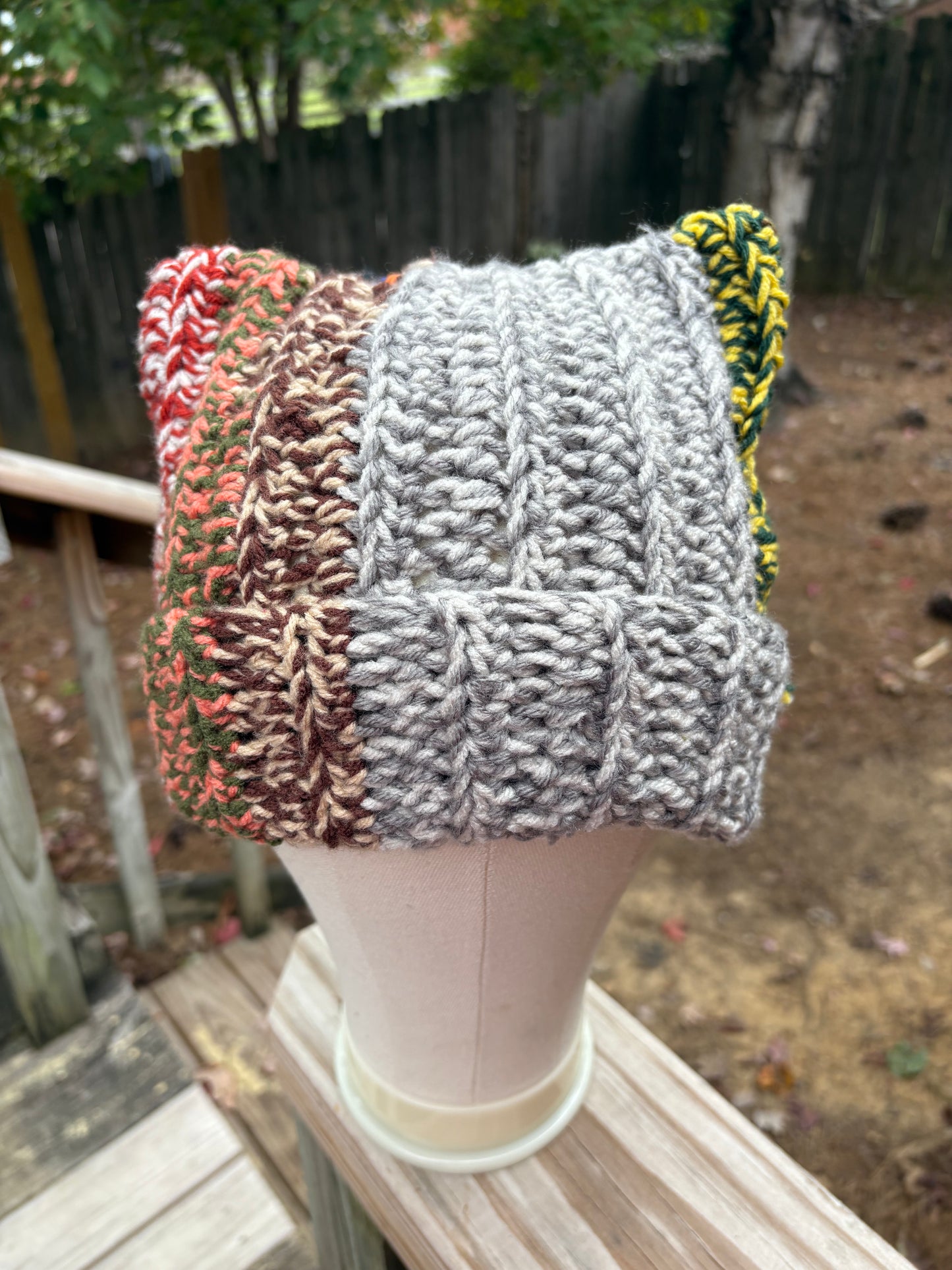 Kirby Ripple Cat Ear Beanie