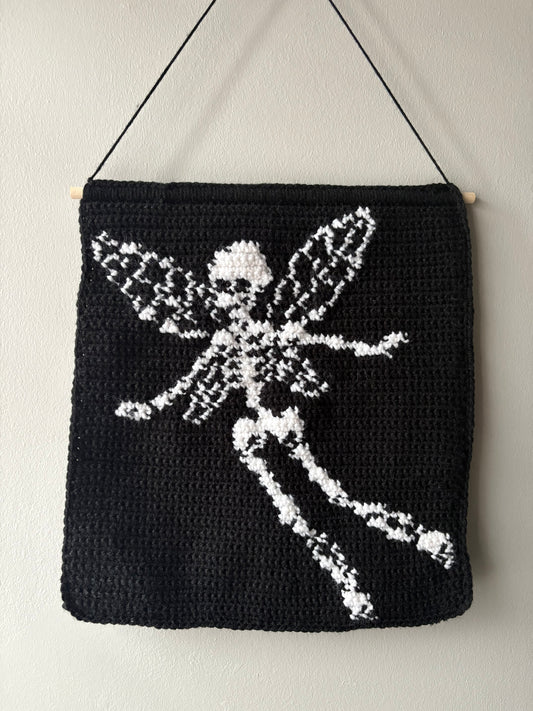 Skeleton Fairy Crochet Tapestry