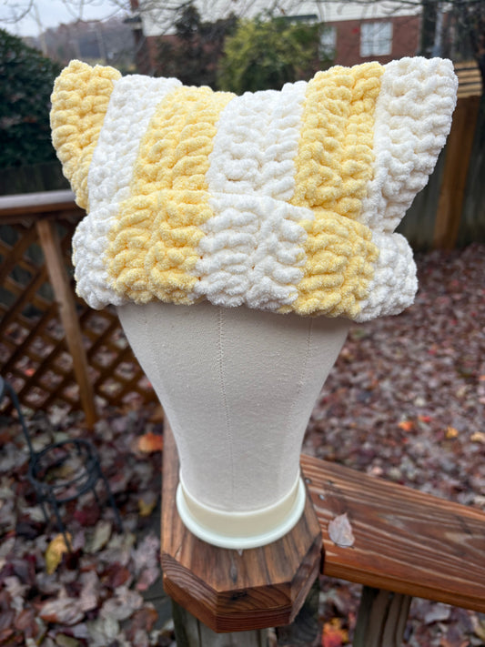 Sundae Chunky Ripple Cat Ear Beanie